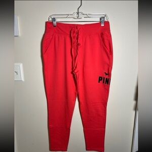 NWOT Victoria’s Secret pink lace up lounge pant